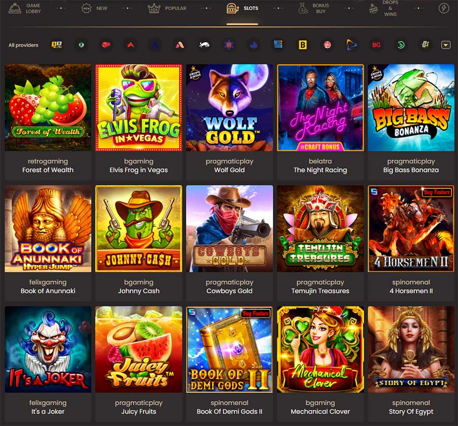 All the casino games that can be played in Canada at this online casino